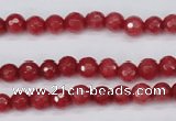 CCN1840 15 inches 4mm faceted round candy jade beads wholesale