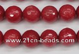 CCN1844 15 inches 12mm faceted round candy jade beads wholesale