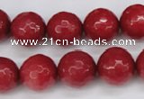 CCN1845 15 inches 14mm faceted round candy jade beads wholesale