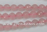 CCN1851 15 inches 6mm faceted round candy jade beads wholesale