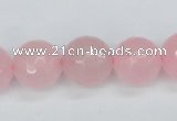 CCN1855 15 inches 14mm faceted round candy jade beads wholesale