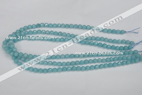 CCN1860 15 inches 4mm faceted round candy jade beads wholesale