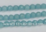 CCN1861 15 inches 6mm faceted round candy jade beads wholesale