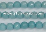 CCN1862 15 inches 8mm faceted round candy jade beads wholesale