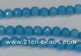 CCN1870 15 inches 4mm faceted round candy jade beads wholesale