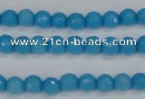 CCN1871 15 inches 6mm faceted round candy jade beads wholesale