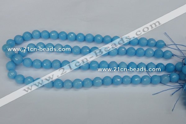 CCN1873 15 inches 10mm faceted round candy jade beads wholesale