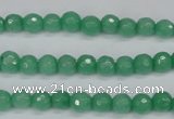 CCN1880 15 inches 4mm faceted round candy jade beads wholesale