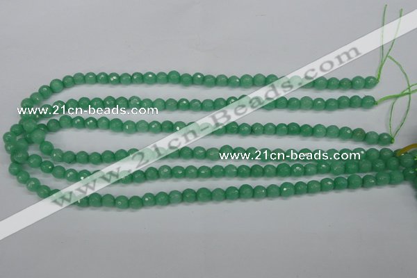 CCN1880 15 inches 4mm faceted round candy jade beads wholesale
