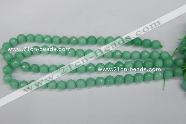 CCN1883 15 inches 10mm faceted round candy jade beads wholesale