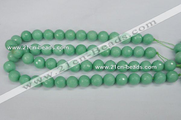 CCN1885 15 inches 14mm faceted round candy jade beads wholesale