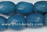 CCN189 15.5 inches 18*22mm faceted drum candy jade beads