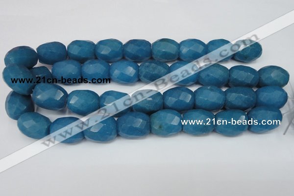 CCN189 15.5 inches 18*22mm faceted drum candy jade beads