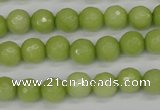 CCN1902 15 inches 8mm faceted round candy jade beads wholesale