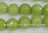 CCN1905 15 inches 14mm faceted round candy jade beads wholesale