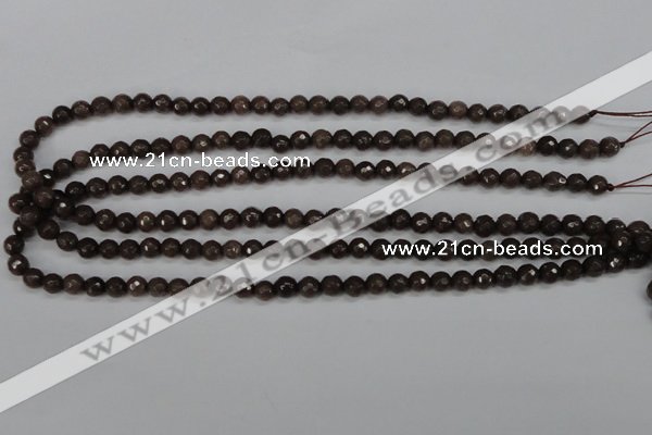 CCN1931 15 inches 6mm faceted round candy jade beads wholesale