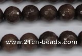 CCN1934 15 inches 12mm faceted round candy jade beads wholesale