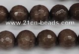 CCN1935 15 inches 14mm faceted round candy jade beads wholesale