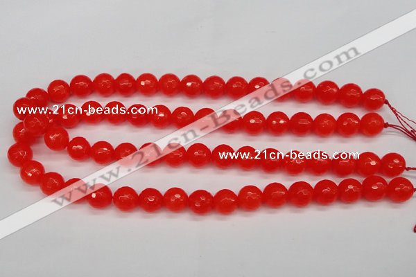 CCN1953 15 inches 10mm faceted round candy jade beads wholesale