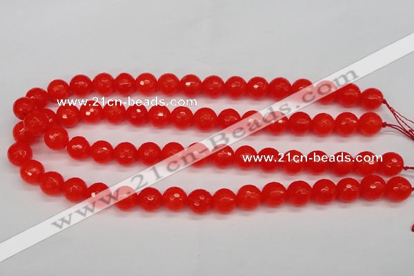 CCN1954 15 inches 12mm faceted round candy jade beads wholesale