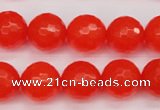 CCN1955 15 inches 14mm faceted round candy jade beads wholesale