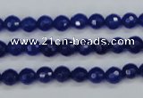 CCN1961 15 inches 6mm faceted round candy jade beads wholesale