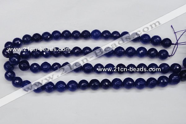 CCN1964 15 inches 12mm faceted round candy jade beads wholesale