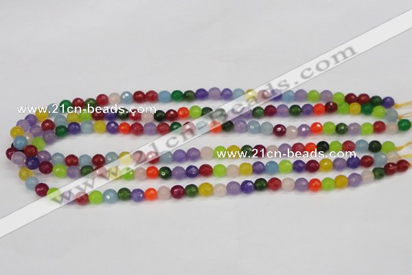 CCN1980 15 inches 4mm faceted round candy jade beads wholesale