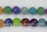 CCN1983 15 inches 10mm faceted round candy jade beads wholesale