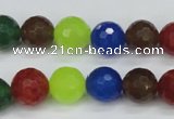 CCN1984 15 inches 12mm faceted round candy jade beads wholesale