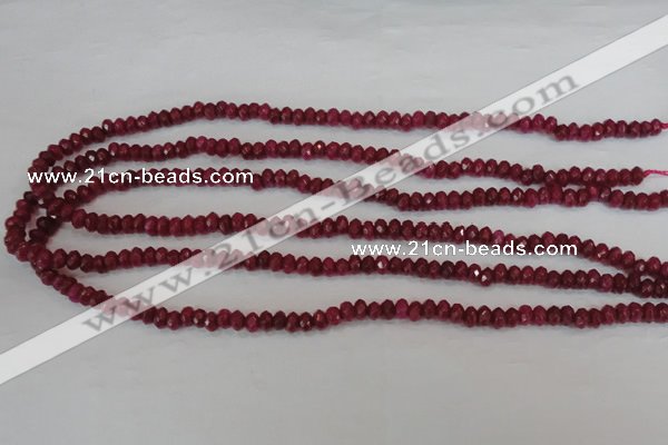 CCN1988 15 inches 3*5mm faceted rondelle candy jade beads wholesale