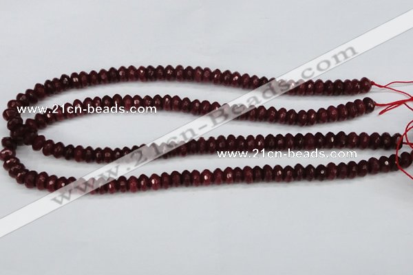 CCN1990 15 inches 5*8mm faceted rondelle candy jade beads wholesale