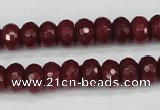 CCN1991 15 inches 6*10mm faceted rondelle candy jade beads wholesale