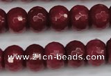 CCN1993 15 inches 10*14mm faceted rondelle candy jade beads wholesale