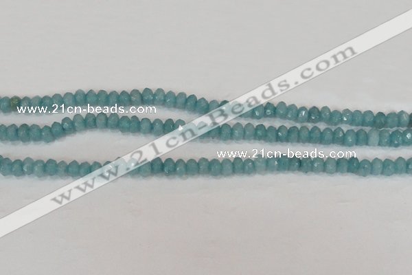 CCN2000 15 inches 3*5mm faceted rondelle candy jade beads wholesale