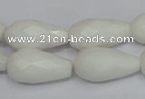 CCN201 15.5 inches 12*22mm faceted teardrop candy jade beads