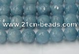 CCN2016 15 inches 6mm faceted round candy jade beads wholesale