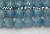 CCN2017 15 inches 8mm faceted round candy jade beads wholesale