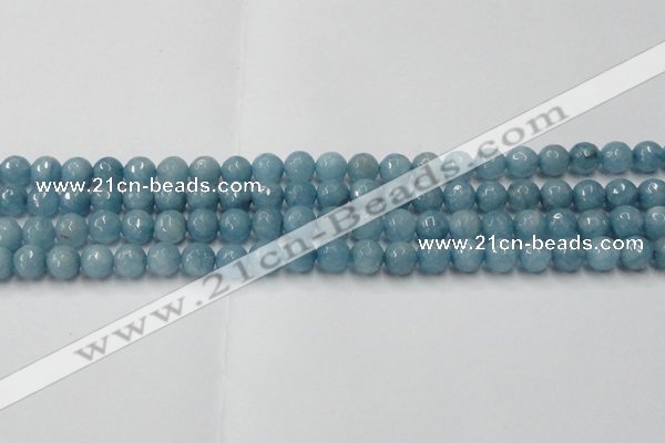 CCN2017 15 inches 8mm faceted round candy jade beads wholesale