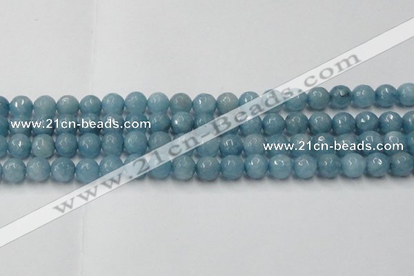 CCN2019 15 inches 12mm faceted round candy jade beads wholesale