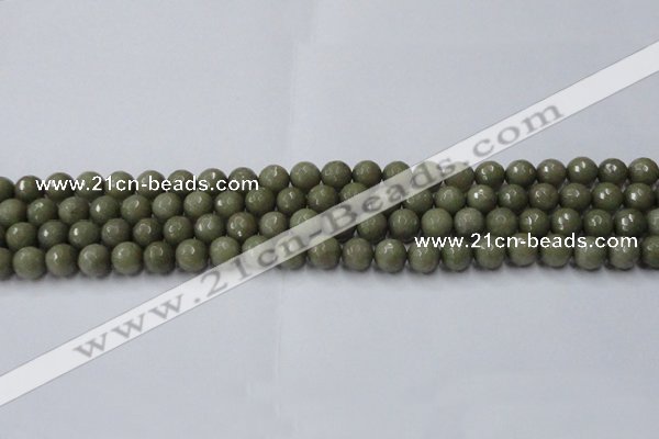 CCN2023 15 inches 6mm faceted round candy jade beads wholesale