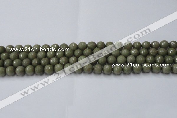 CCN2024 15 inches 8mm faceted round candy jade beads wholesale