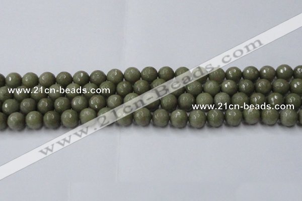 CCN2025 15 inches 10mm faceted round candy jade beads wholesale