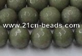 CCN2027 15 inches 14mm faceted round candy jade beads wholesale