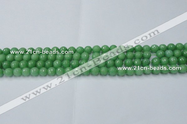 CCN2030 15 inches 6mm faceted round candy jade beads wholesale