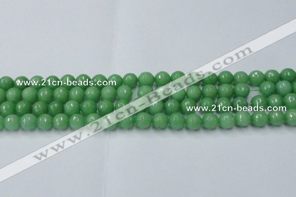 CCN2032 15 inches 10mm faceted round candy jade beads wholesale