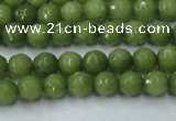 CCN2036 15 inches 4mm faceted round candy jade beads wholesale