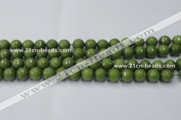 CCN2041 15 inches 14mm faceted round candy jade beads wholesale