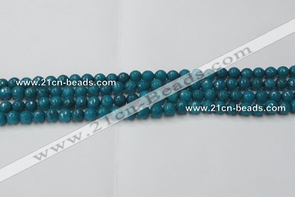 CCN2043 15 inches 4mm faceted round candy jade beads wholesale