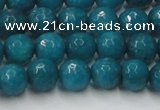 CCN2045 15 inches 8mm faceted round candy jade beads wholesale